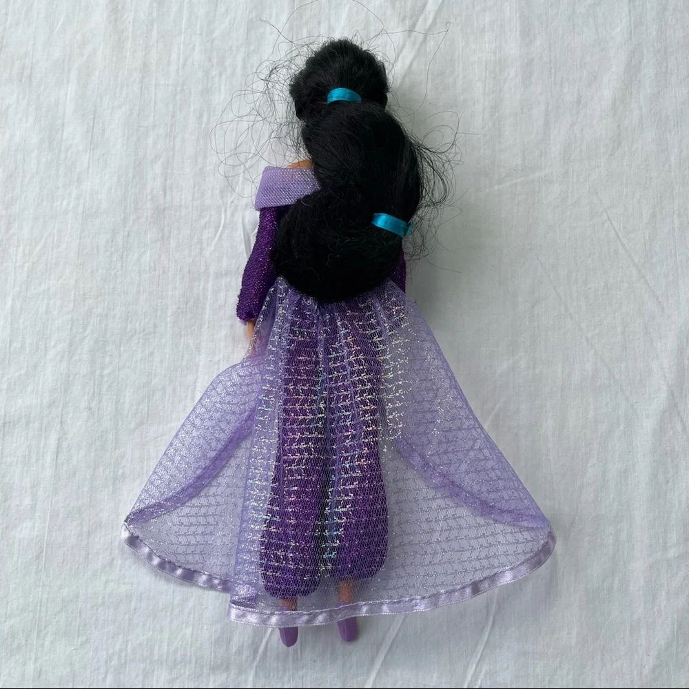 Disney Princess Jasmine from Aladdin Wearing Purple Outfit with Slippers